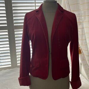 J Crew Velvet Touch Blazer Sz 4